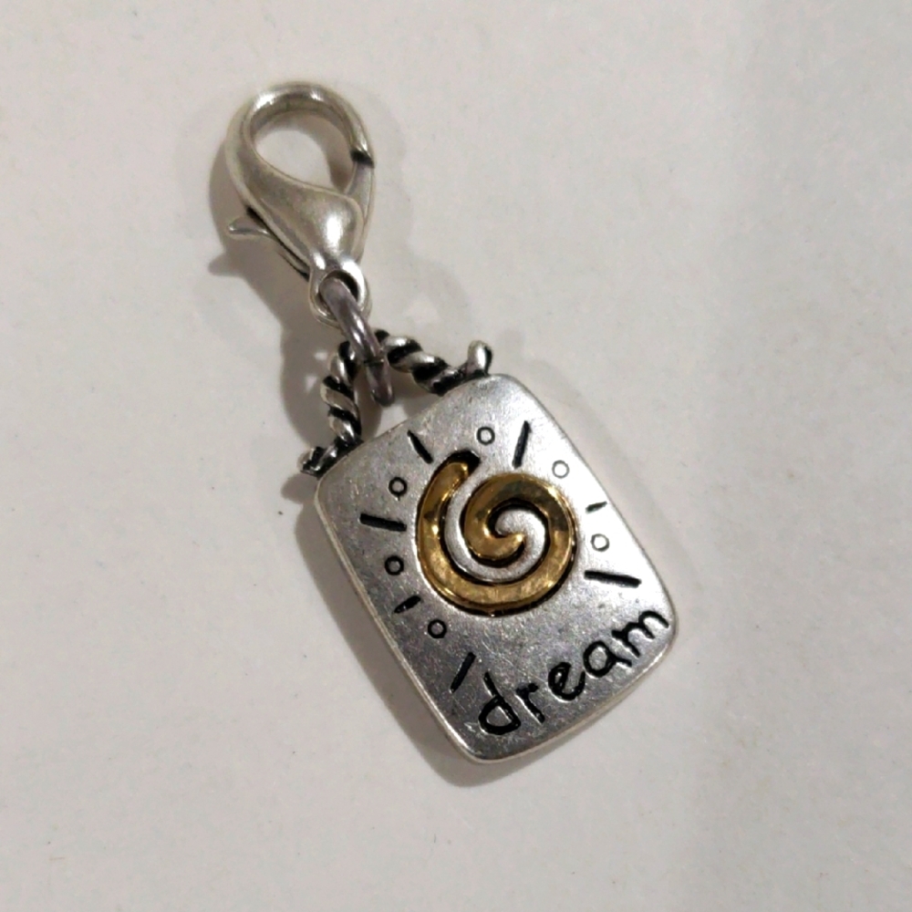 Chico’s Womens Dual Tone “With Love” Dream Charm - Elegant Fashion Jewelry - Picture 5 of 10